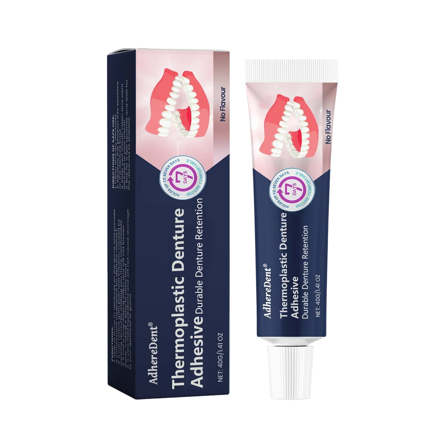 【🎁Več ko kupite, več popustov dobite】Lepilo za proteze AdhereDent® – stabilnost in naravno udobje nošenja