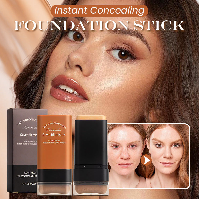 (🔥Kupite 1, dobite 1 gratis🔥)✨2025 Instant Concealing Foundation Stick z vgrajenim čopičem