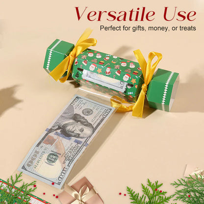 【🎁 Ustvarite toplo praznično vzdušje za družino in prijatelje】Božične škatle presenečenj s sladkarijami - hranilniki za gotovino