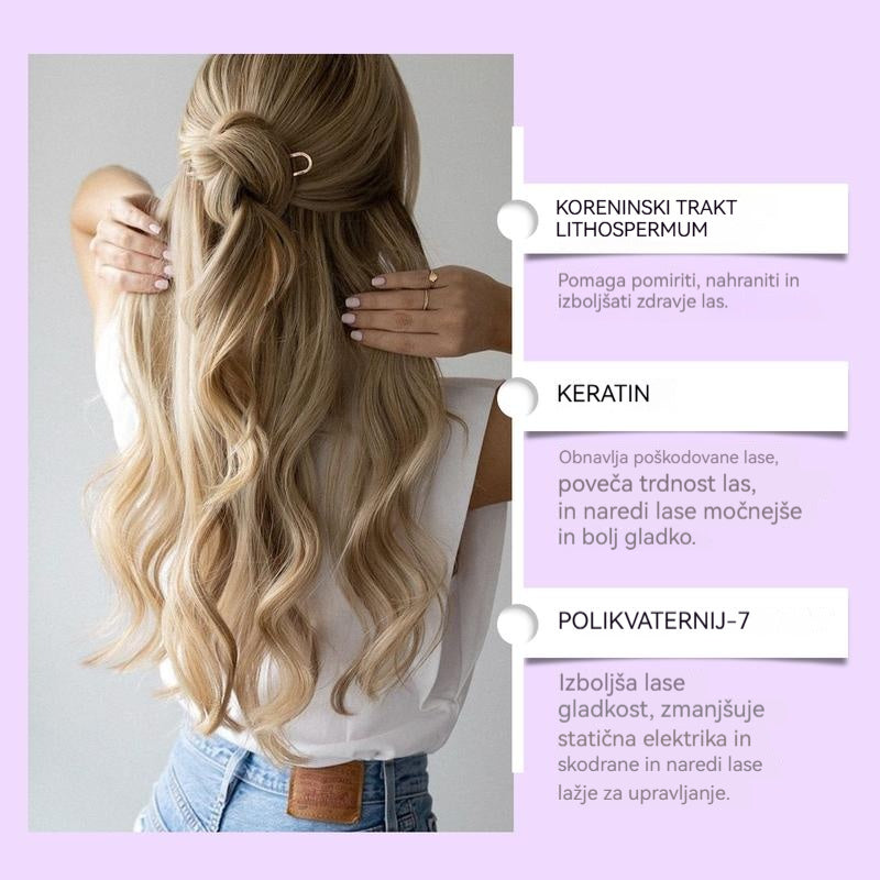 【🔥Kupite 1 dobite 1 gratis🔥】Vijolična maska za blond lase – odstranjuje rumene tone, vrača sijaj in ščiti barvo