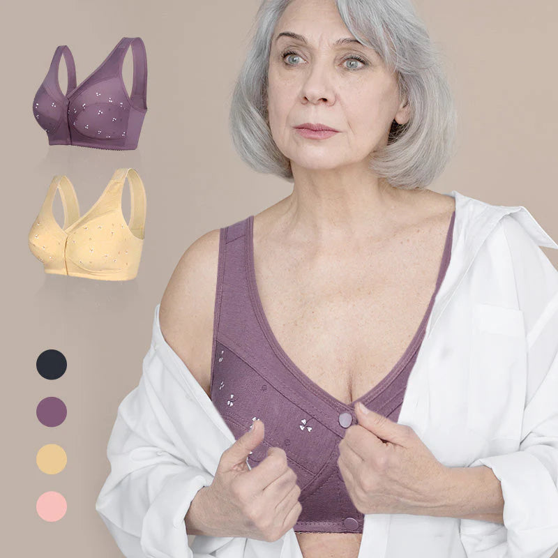 【🎁Drugi kos gratis】Modrček z zapenjanjem spredaj