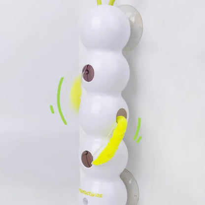 【😺 Učinkovito odpravlja dolgčas in stres pri vaši mački ter tako zabava vašega ljubljenčka.】Interaktivna električna mačja igrača gosenica