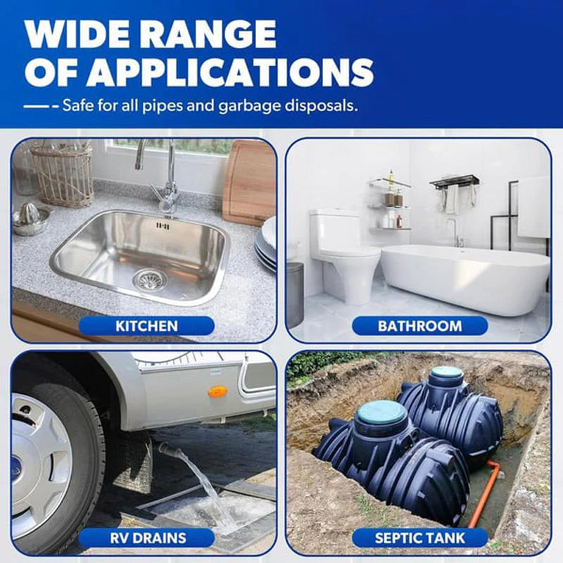 【🧼 Čarobna naprava, ki rešuje blokade in odstranjuje vonjave】Močan gel za čiščenje odtokov