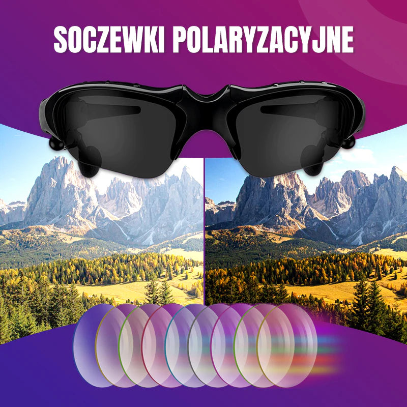 2025 Brezžična Bluetooth polarizirana športna očala