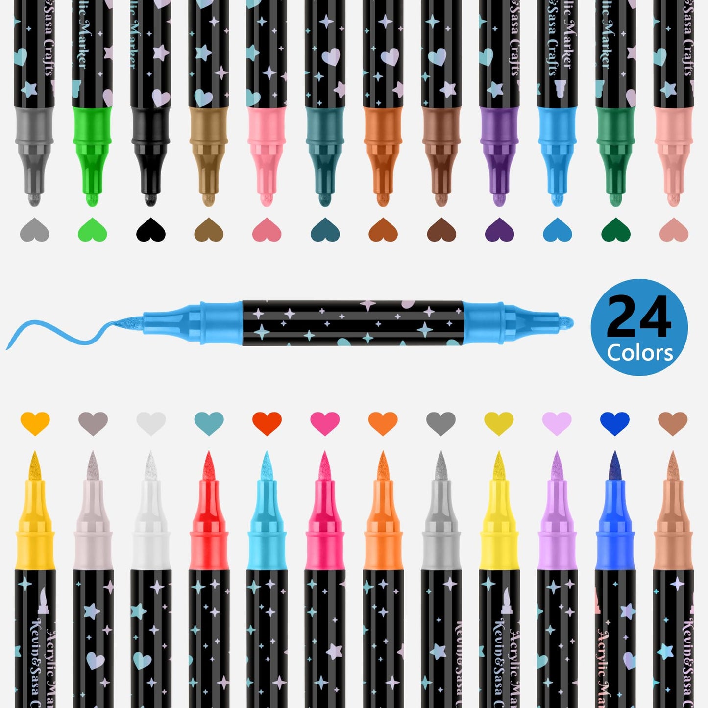 ✨ Bleščeči označevalniki z dvojno konico – brez razmazovanja! 🔥