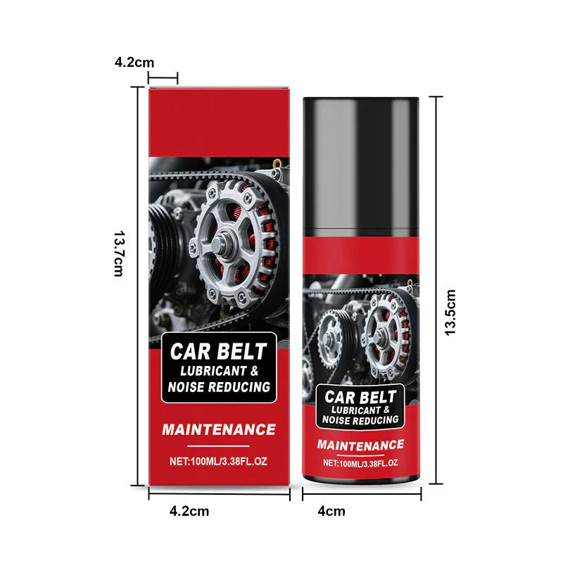🔇💪Mazivo za jermen in sprej za zmanjšanje hrupa – podaljšajte življenjsko dobo jermena, odpravite škripanje in zaščitite motor
