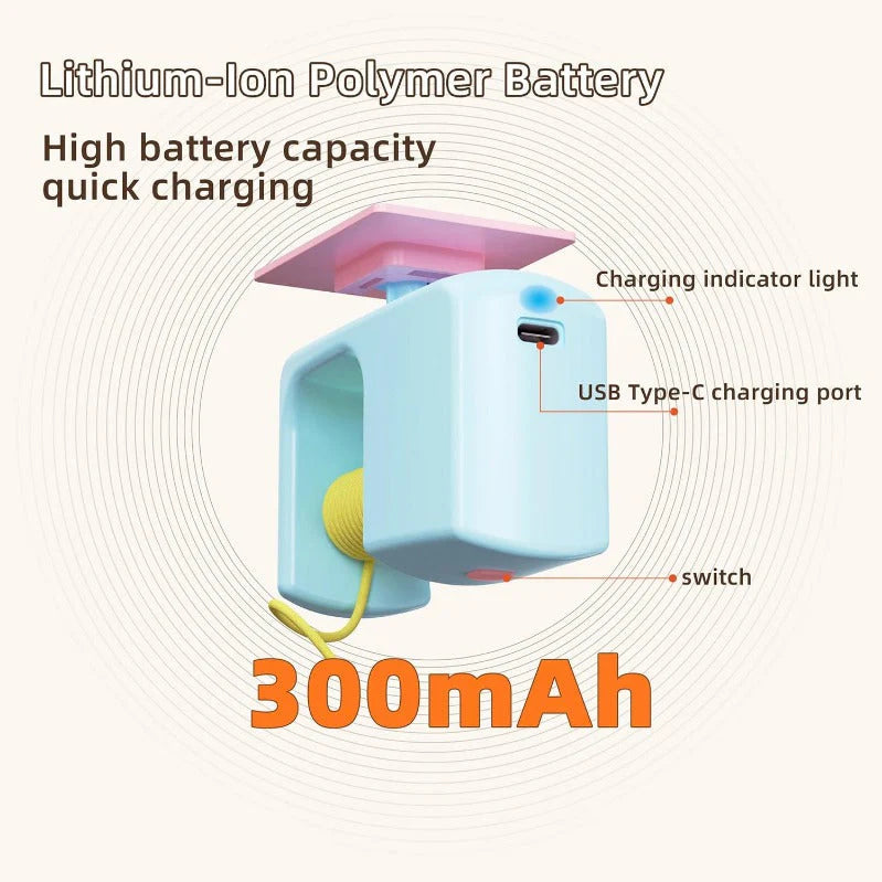 【🐱 Naj se mačke bolje gibljejo】Stropna mačka AutoBounce USB-C