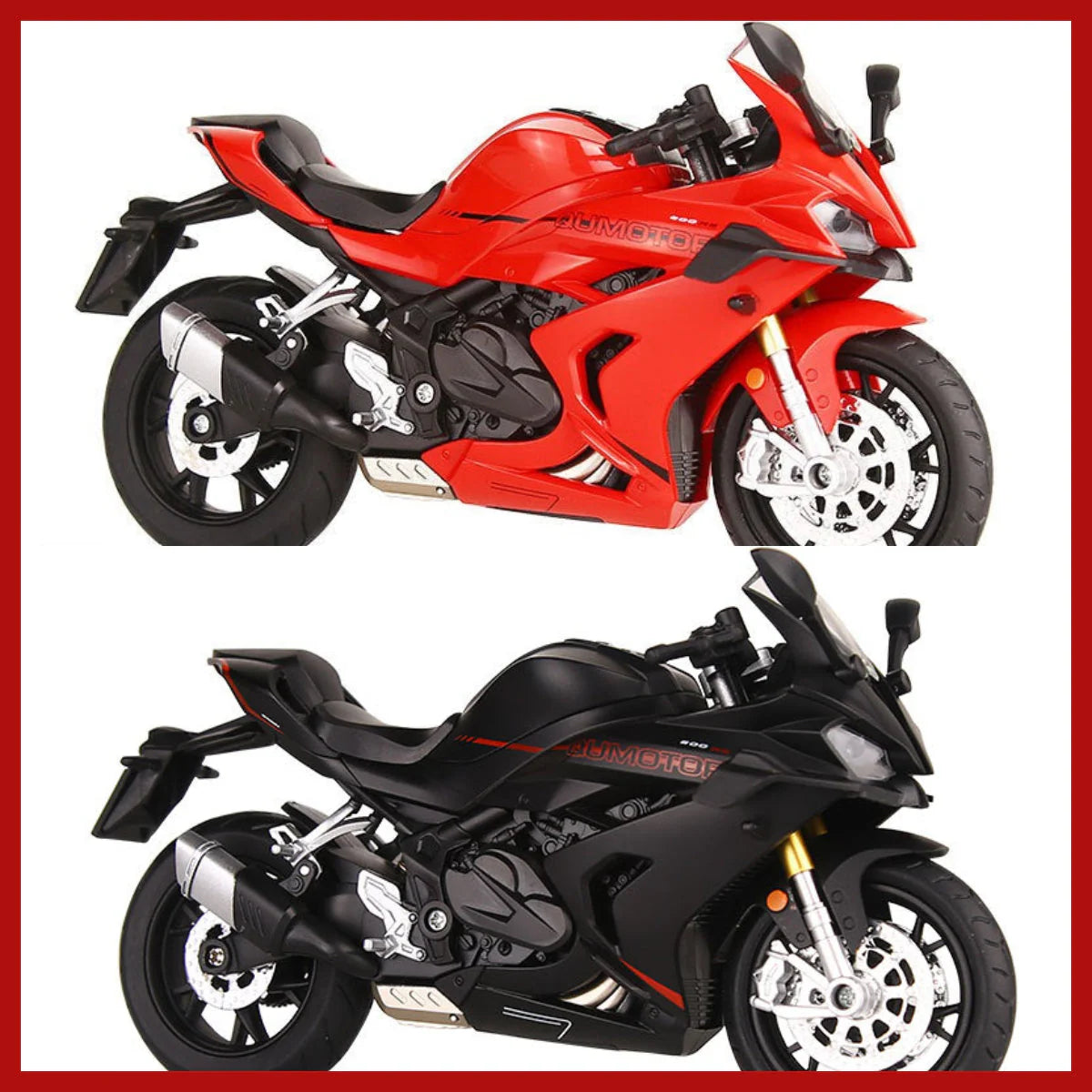 🌟 Model motornega kolesa 1:12 – Interaktivne luči + zvoki! 🏍️