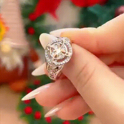 💍 Duhovni zaščitni obroč  v roza zlatu 🌟