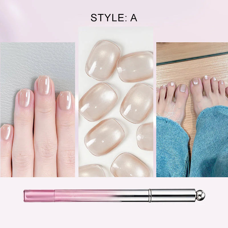 🛍️ 2-v-1 Cat Eye Nail Art Pen – Salon kakovost doma, brez orodij! ✨ Prihrani čas & denar!
