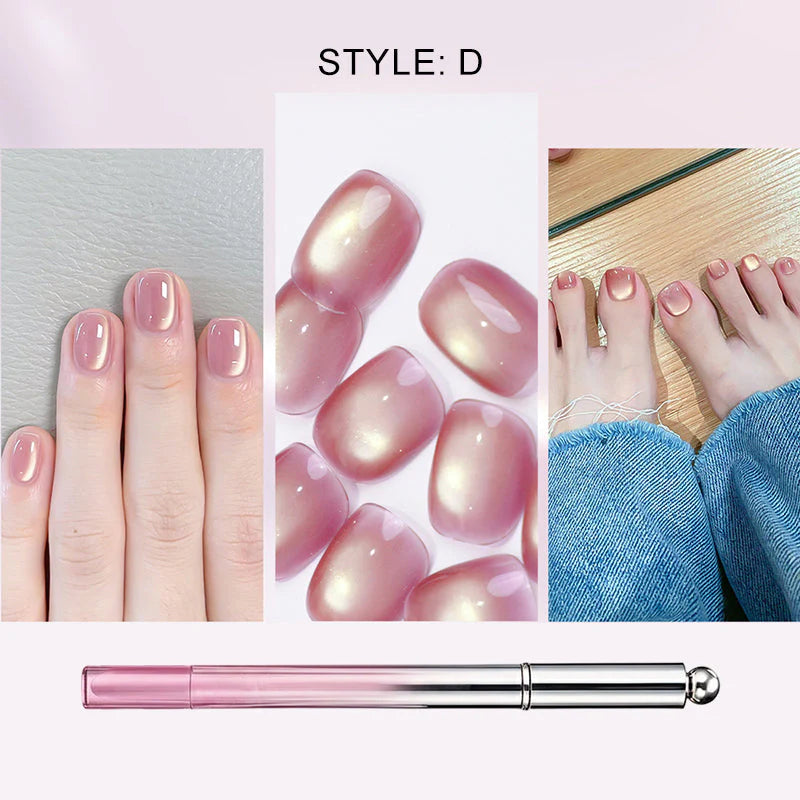 🛍️ 2-v-1 Cat Eye Nail Art Pen – Salon kakovost doma, brez orodij! ✨ Prihrani čas & denar!