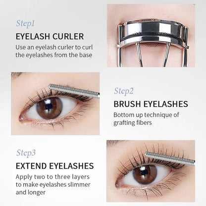 【🎁Več ko kupite, več popustov dobite】Vodoodporna in na znoj odporna maskara za podaljševanje in privijanje las