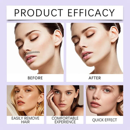 Nežna in neboleča krema za odstranjevanje dlak na obrazu