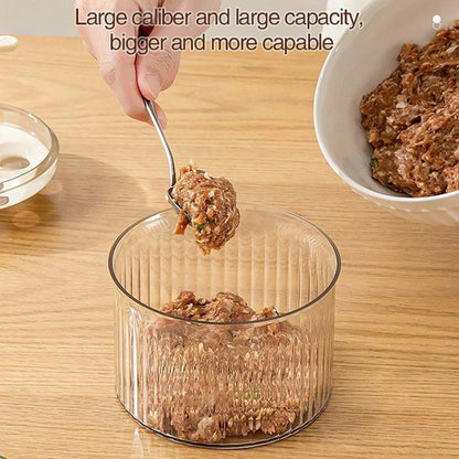 【🥩 Pripravite 5 popolnih mesnih kroglic z enim klikom】prosojni aparat za mesne kroglice