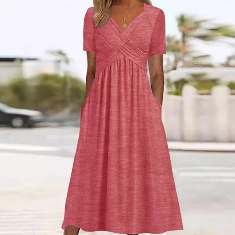 👗 Dolge obleke z V-izrezom – stil in udobje! ✨