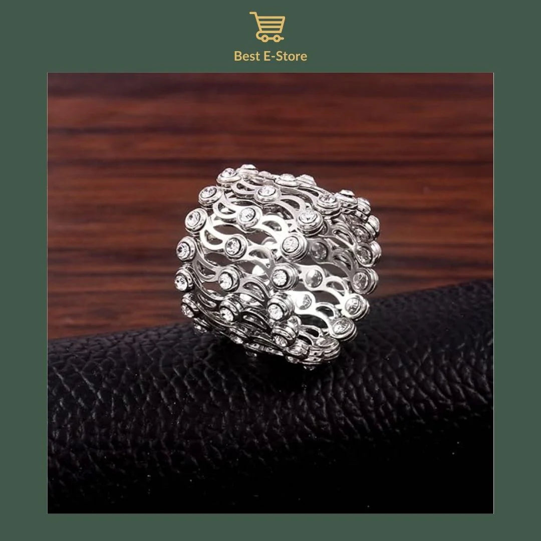 💍 2v1 Zapestnica + Prstan – Blešči CZ Diamanti + Nastavljiv Kroj! ✨