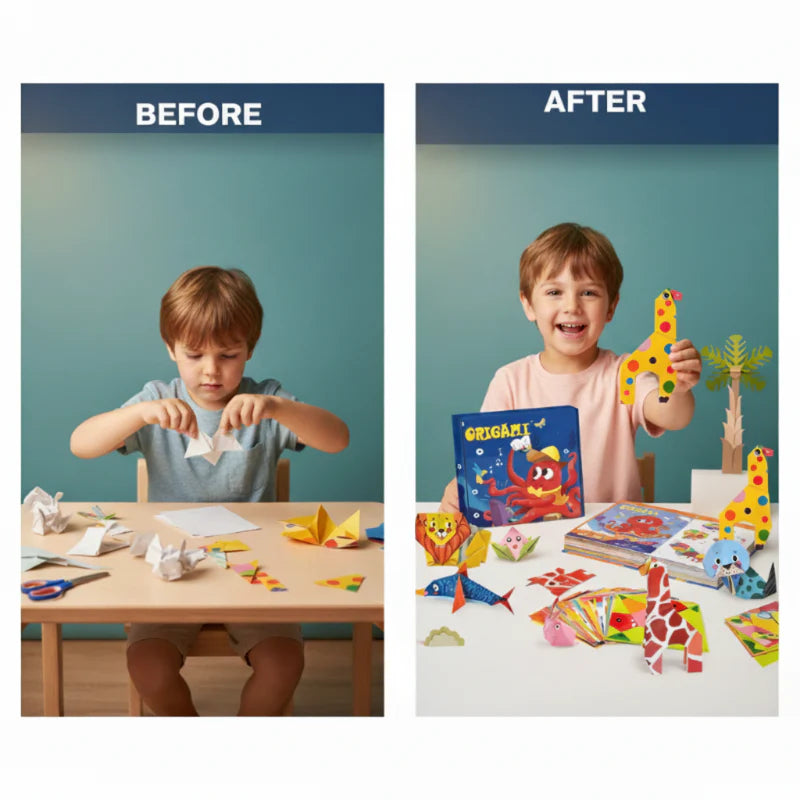 🌟 Otroška izobraževalna DIY origami obrt – ustvarjalna igra za otroke, razvija spretnosti in prinaša družinsko zabavo! 🎉