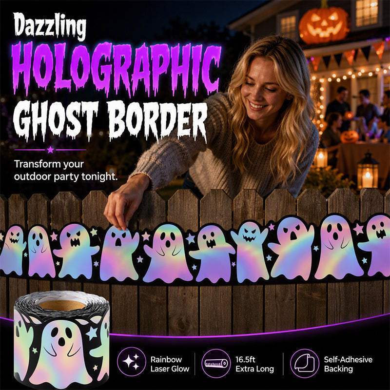 👻 Holografska nalepka z duhovi – za noč čarovnic!
