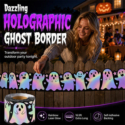 👻 Holografska nalepka z duhovi – za noč čarovnic!