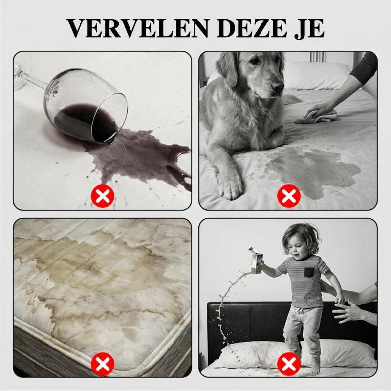 Vízálló, bélelt matracvédő és párnahuzat szett