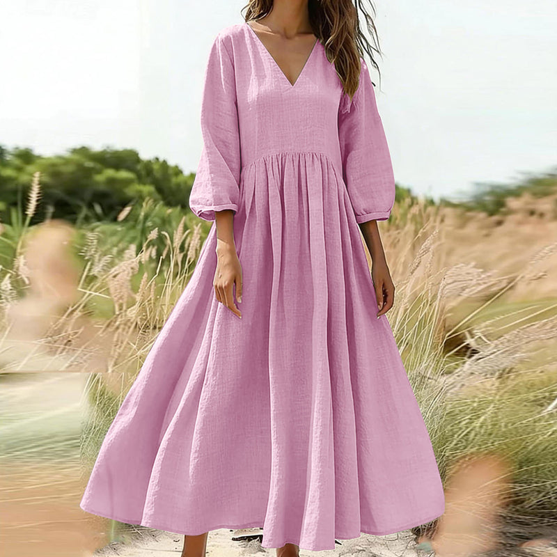 👗 Maxi obleka z V-izrezom – eleganca in udobje! ✨