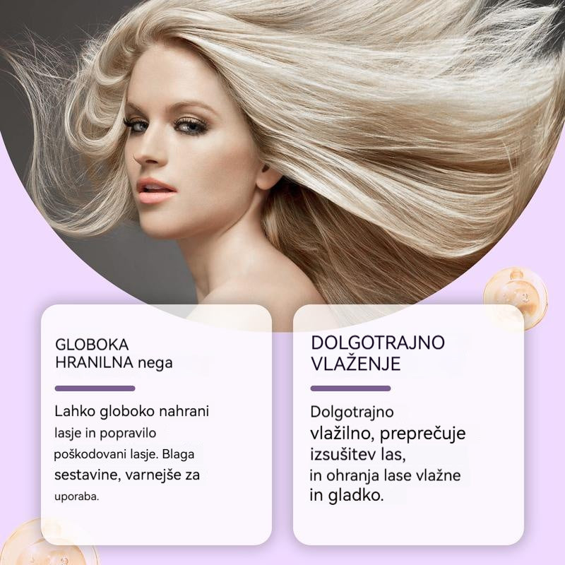 【🔥Kupite 1 dobite 1 gratis🔥】Vijolična maska za blond lase – odstranjuje rumene tone, vrača sijaj in ščiti barvo