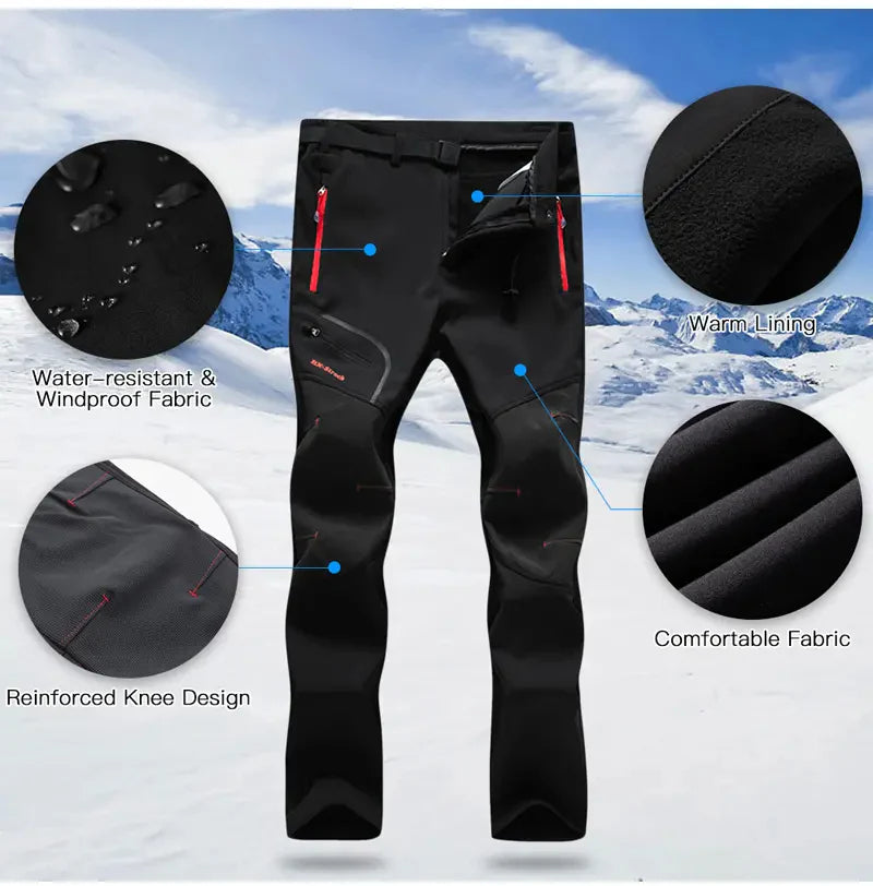 🧥 Vetroodporne Pohodniške Hlače Velikih Velikosti – Udobnost za Vsako Outdoor Aktivnost! ⛷️