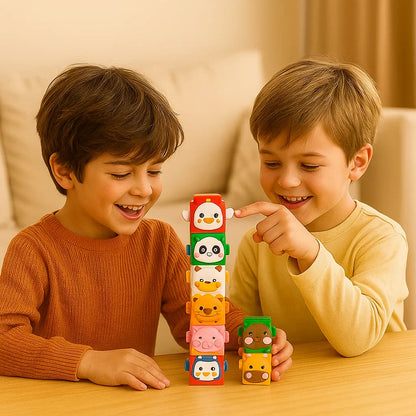 🐘 Montessori Gradbeni Komplet – Učenje Skozi Igro + Razvoj Spretnosti! ✨