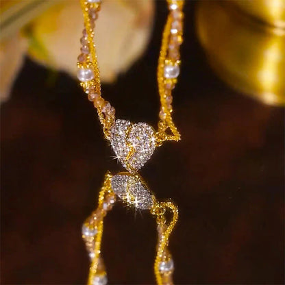 ❤️ Magnetna Ogrlica Srca – Simbol Miłości + Eleganca! 💫