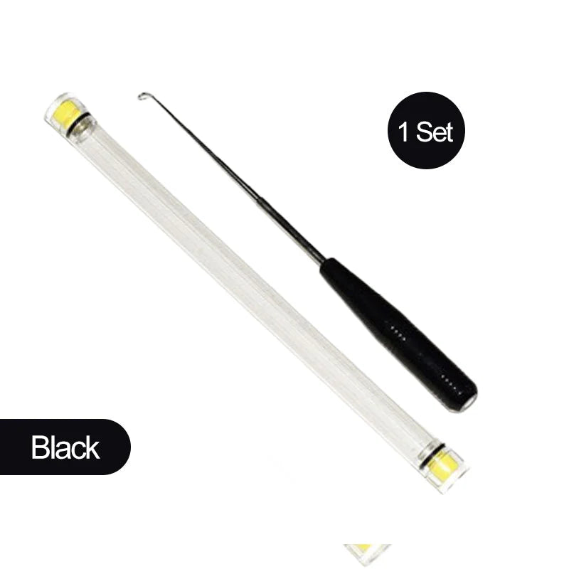 【🔥Drugi kos brezplačen】Odstranjevalec kovinskih ribiških trnkov s prozorno cevjo za shranjevanje