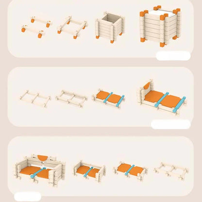 【🧱 👶🏻Pri vzgoji otrok potrebujete le tole: spodbujajte ustvarjalnost in krepite prostorsko zavest!】Izobraževalni leseni gradniki