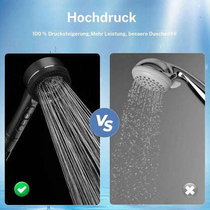 💦✨ 4 üzemmódú zuhanyfej masszázzsal és öntisztító funkcióval - erős nyomás