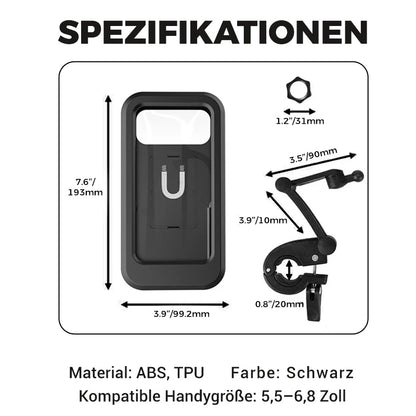 【🚲 Je odlična izbira za navigacijo, fotografiranje ali snemanje videoposnetkov med potovanjem!】Univerzalno vodoodporno držalo za mobilni telefon za kolesa in motorna kolesa