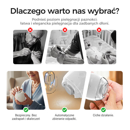 💅 Avtomatski Brusilnik Za Nohte – Bezpečnost + Vielofunkcionalnost! ✨