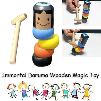 🪄🧙🏻Lesena čarobna igrača Immortal Daruma - igrača, ki kljubuje gravitaciji!