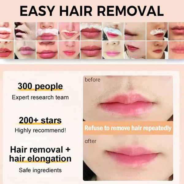 Nežna in neboleča krema za odstranjevanje dlak na obrazu