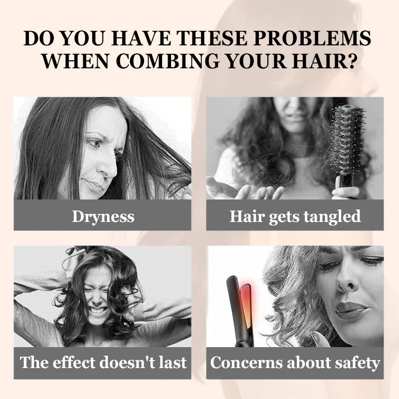 💆 Ukrivljen Glavnik Z Odprtim Robom – Nežna Skrb In Volumen Za Vaše Lase! ✨