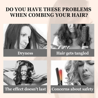 💆 Ukrivljen Glavnik Z Odprtim Robom – Nežna Skrb In Volumen Za Vaše Lase! ✨