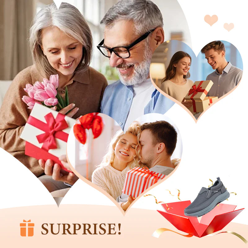 👟Vključeno:Brezplačna ogrlica z vrtnicami❄️2026 Novi moški ortopedski prezračevalni čevlji