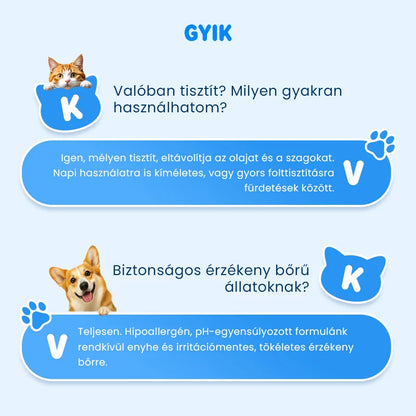 🐱 Jemná dezodorizačná pena na rastlinnej báze pre domáce zvieratá