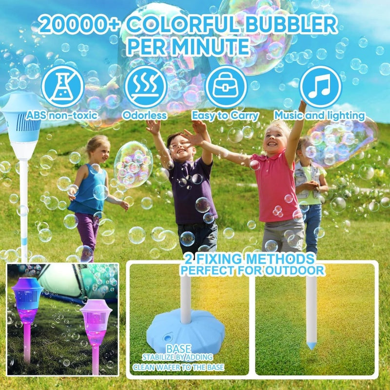 🫧 Svetlobni Bubble Maker z Glasbo – barvni mehurčki za vsako zabavo! 🪩