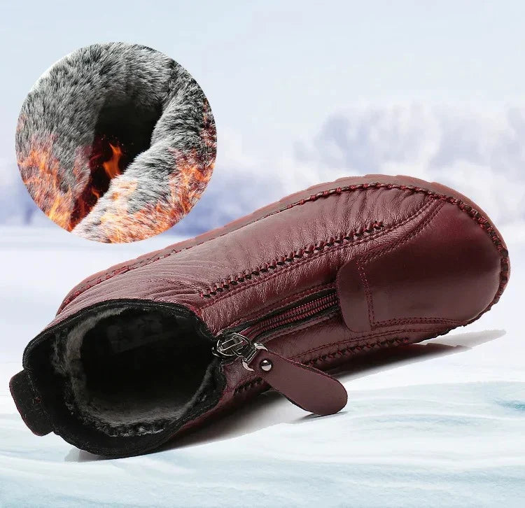 🔥Razprodaja zadnjega dne – 50 % popust - Ženski nedrseči gležnjarji iz naravnega usnja