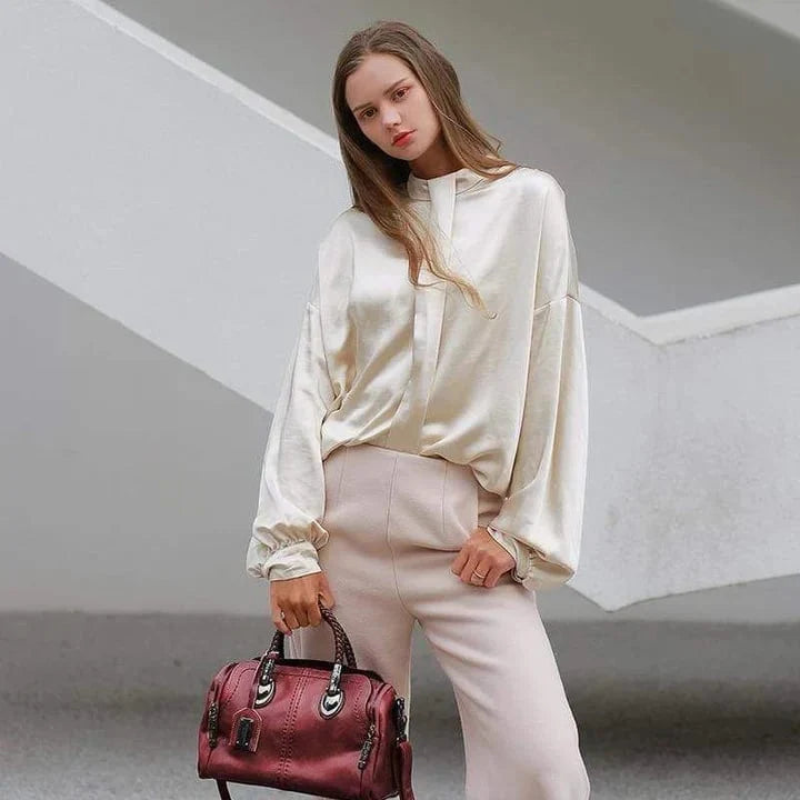 🎒Ženska usnjena torba velike prostornine