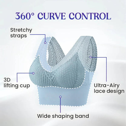 【1+1 brezplačno】Čipkasta brezšivna zračna majica z V-izrezom