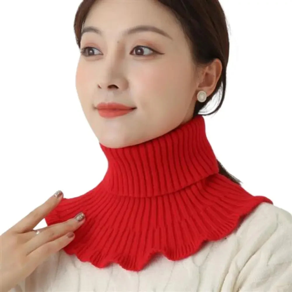 ❄️Pleteni snemljivi grelnik za ovratnik – mehak, raztegljiv in enostaven za nošenje zimski ovratnik