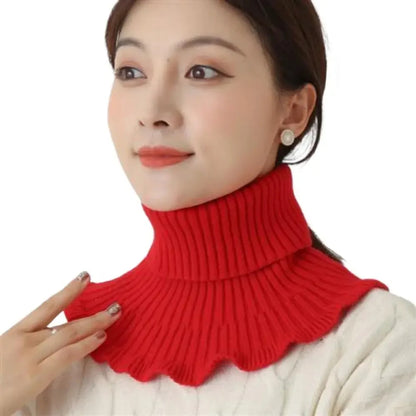 ❄️Pleteni snemljivi grelnik za ovratnik – mehak, raztegljiv in enostaven za nošenje zimski ovratnik