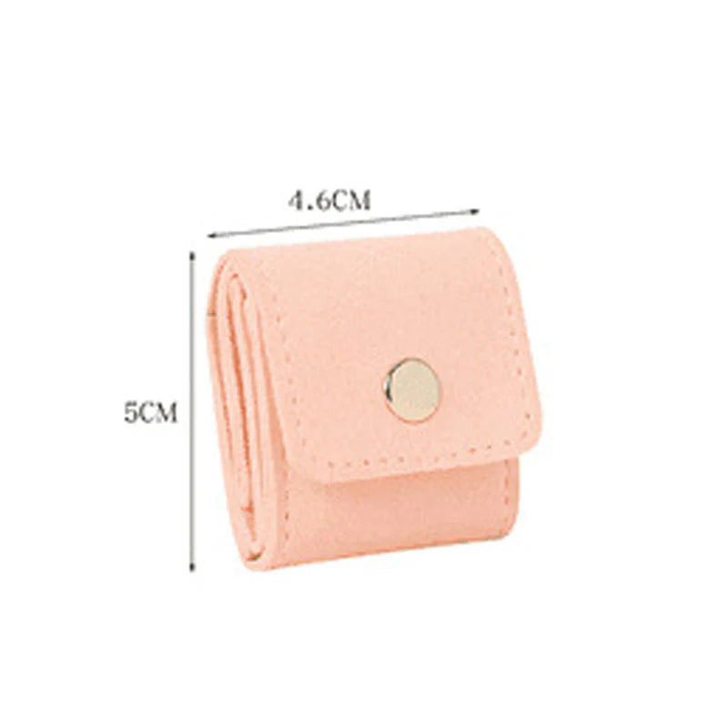 💎Zložljiv žametni organizator za nakit – kompakten, eleganten in potovalno prijazen dizajn z varnim zapiranjem na pritisk