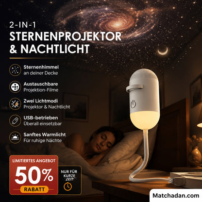 🌌✨ Csillagvetítő és éjszakai lámpa – varázslatos hangulat otthon