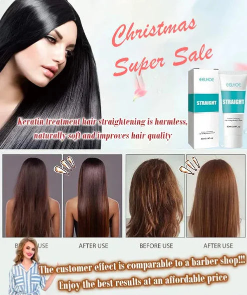 【🎁Kupite 1  dobite 1】Krema za ravnanje las s svilo in keratinom