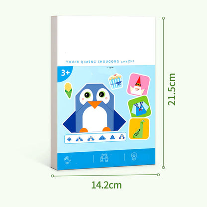 🎨 ORIGAMIJEVA KNJIGA ZA OTROKE - Origami knjiga s 30 projekti – Zabava + razvoj za otroke brez zaslonov!